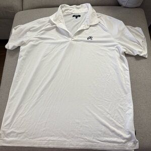 Malbon white polo shirt